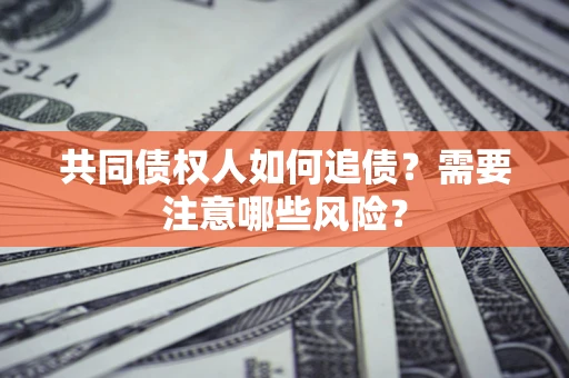 武汉共同债权人如何追债？需要注意哪些风险？