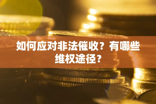 武汉如何应对非法催收？有哪些维权途径？