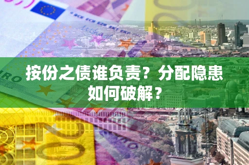 武汉按份之债谁负责？分配隐患如何破解？