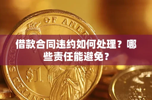 武汉借款合同违约如何处理？哪些责任能避免？