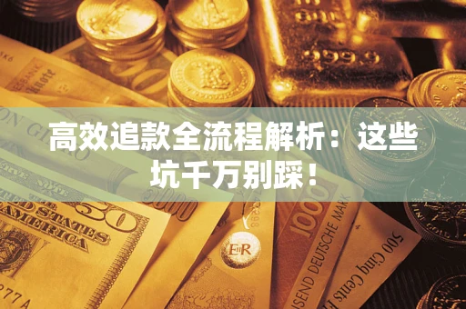 武汉高效追款全流程解析：这些坑千万别踩！