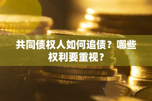 武汉共同债权人如何追债？哪些权利要重视？