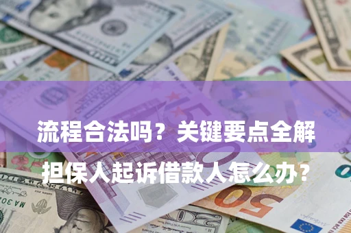 武汉

担保人起诉借款人怎么办？流程合法吗？关键要点全解析