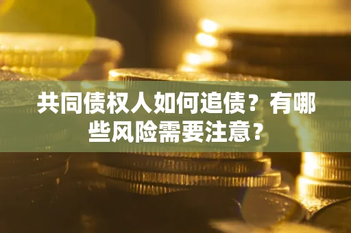 武汉共同债权人如何追债？有哪些风险需要注意？