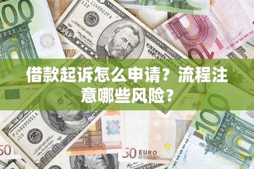 武汉借款起诉怎么申请？流程注意哪些风险？